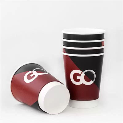 Biodegradable Disposable Double Wall Beverage Drinking Paper Cup