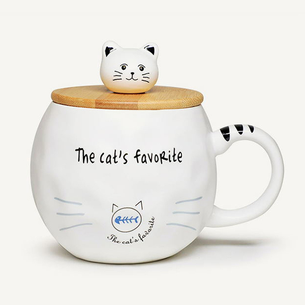 Wholesale novelty cat animal coffee ceramic mugs