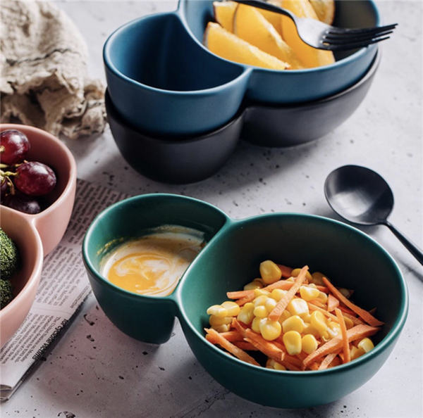 Houseware salad fruit bowls chip and dip round bowls modern nordic wholesale ceramic bowl